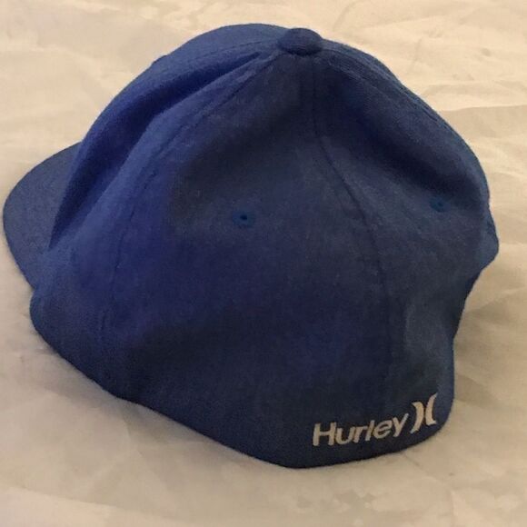Hurley Blue Flex-Fit Fitted Style Logo Baseball Hat - Picture 7 of 15
